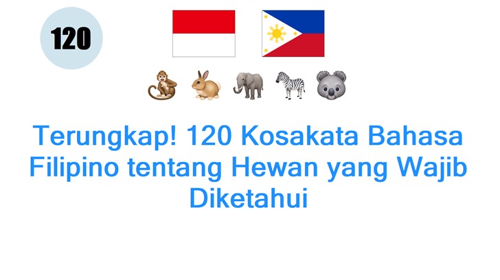 Terungkap! 120 Kosakata Bahasa Filipino tentang Hewan yang Wajib Diketahui